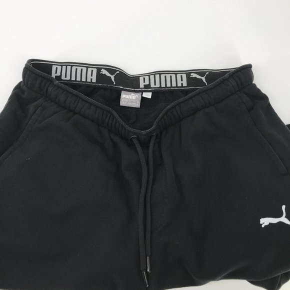 Puma Black Cozy Lounge Athletic Workout 